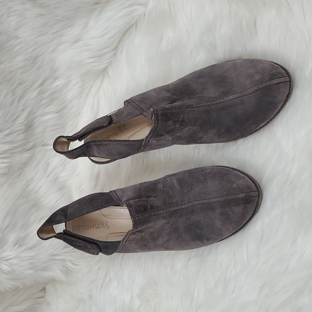 Homer's Saqueto Menorca suede heel shoes women size 41